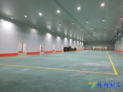 開冉制冷為上海崇明客戶建造的500平米保鮮冷庫現(xiàn)場(chǎng)圖片